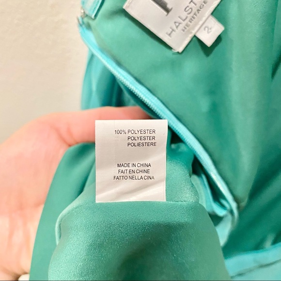 Halston Heritage Pleated Halter Dress - Picture 16 of 16